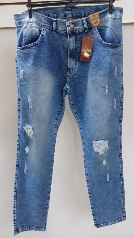 Calça Rasgada Jeans  Masculino