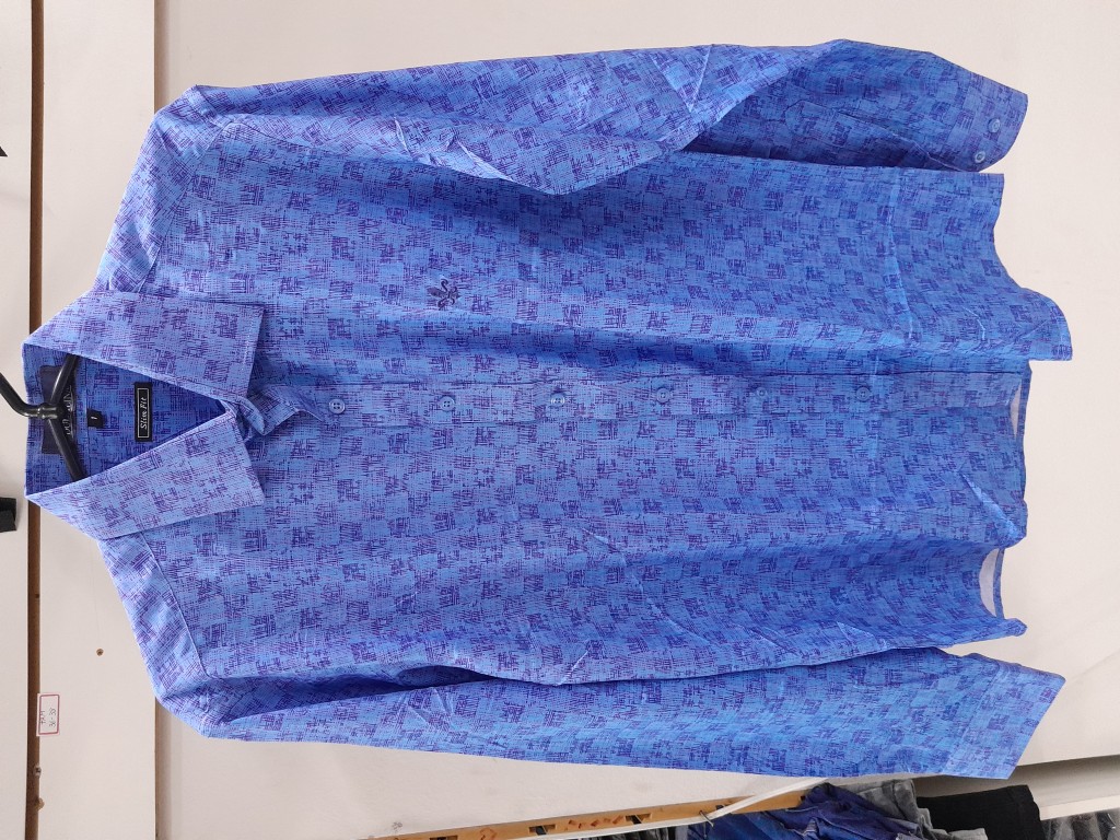 Camisa   Social Manga Longa Stampada